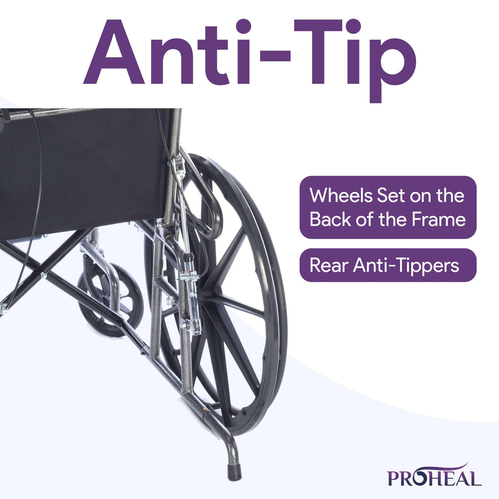 18” Reclining Wheelchair with Elevating Legrests S105513