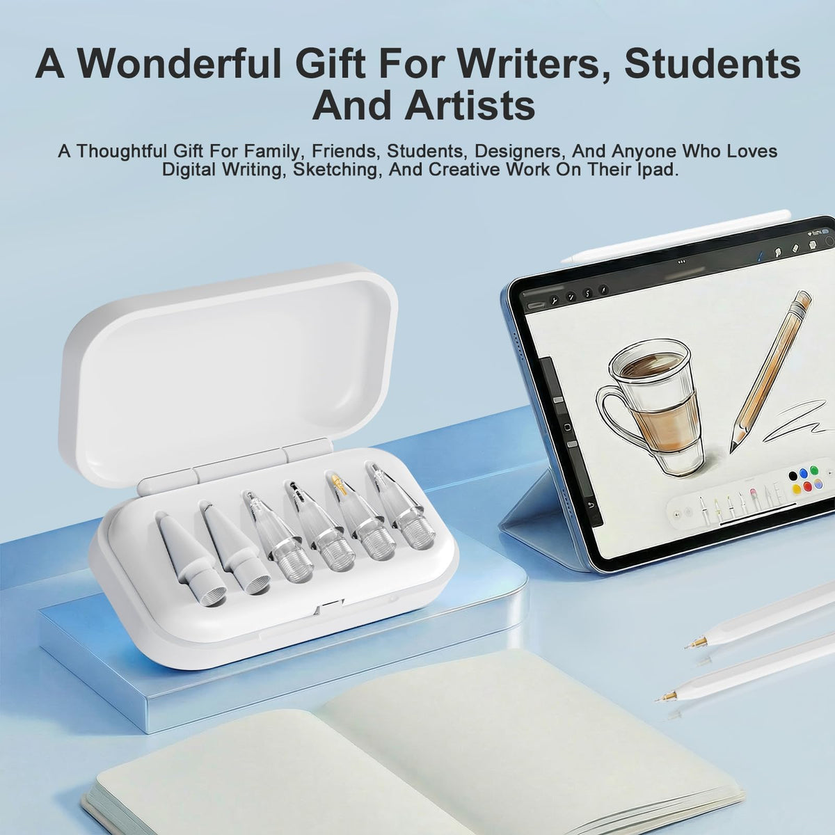6 Pack White Pencil Tips for Apple Pencil B167605