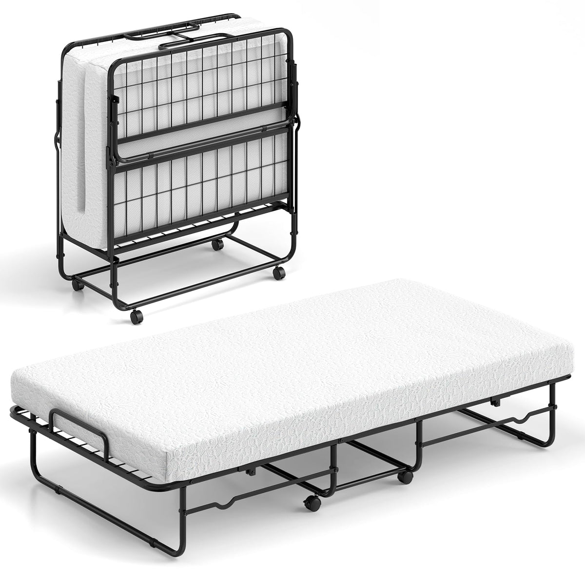 Twin Folding Bed with Mattress W115477
