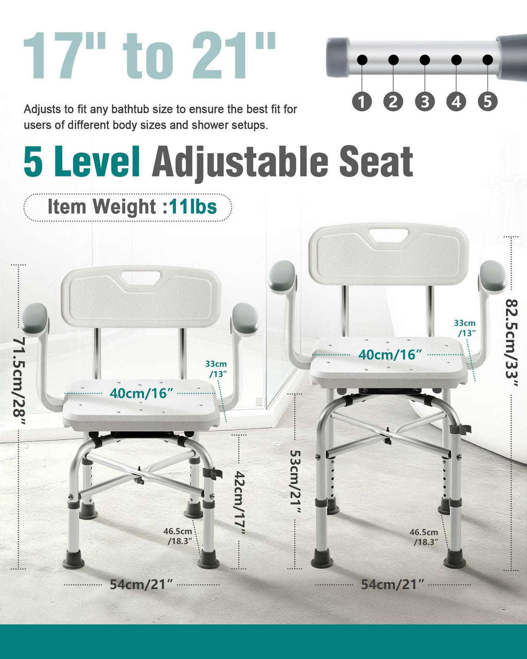 Adjustable Shower Chair D807390