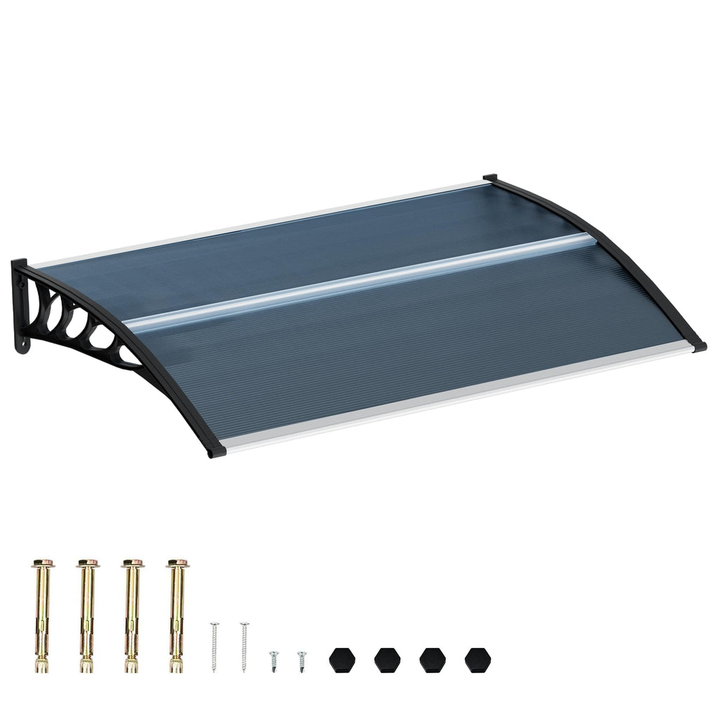 58.5x35 Inch Polycarbonate Patio Awning U212057