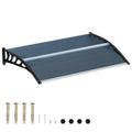 58.5x35 Inch Polycarbonate Patio Awning U212057