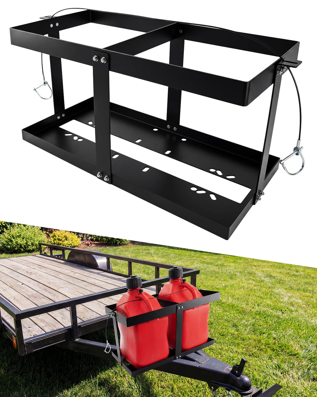 5 Gallon Gas Can Holder for Two 5 Gallon Gas Cans N150