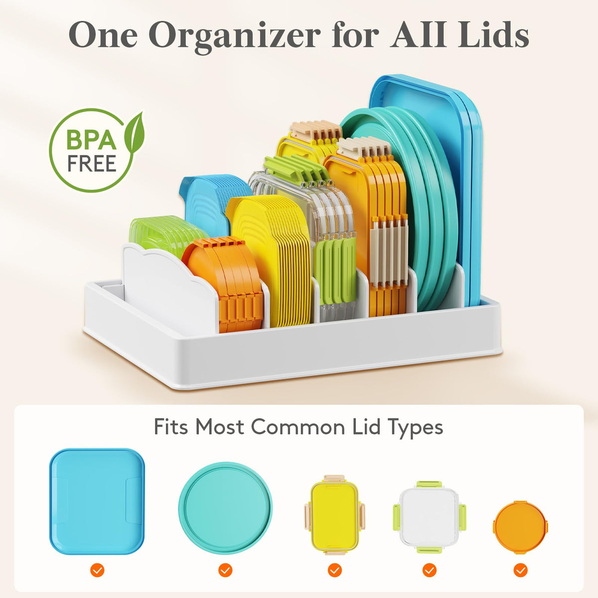 Kitchen Cabinet Organizer with 7 Sections S4515