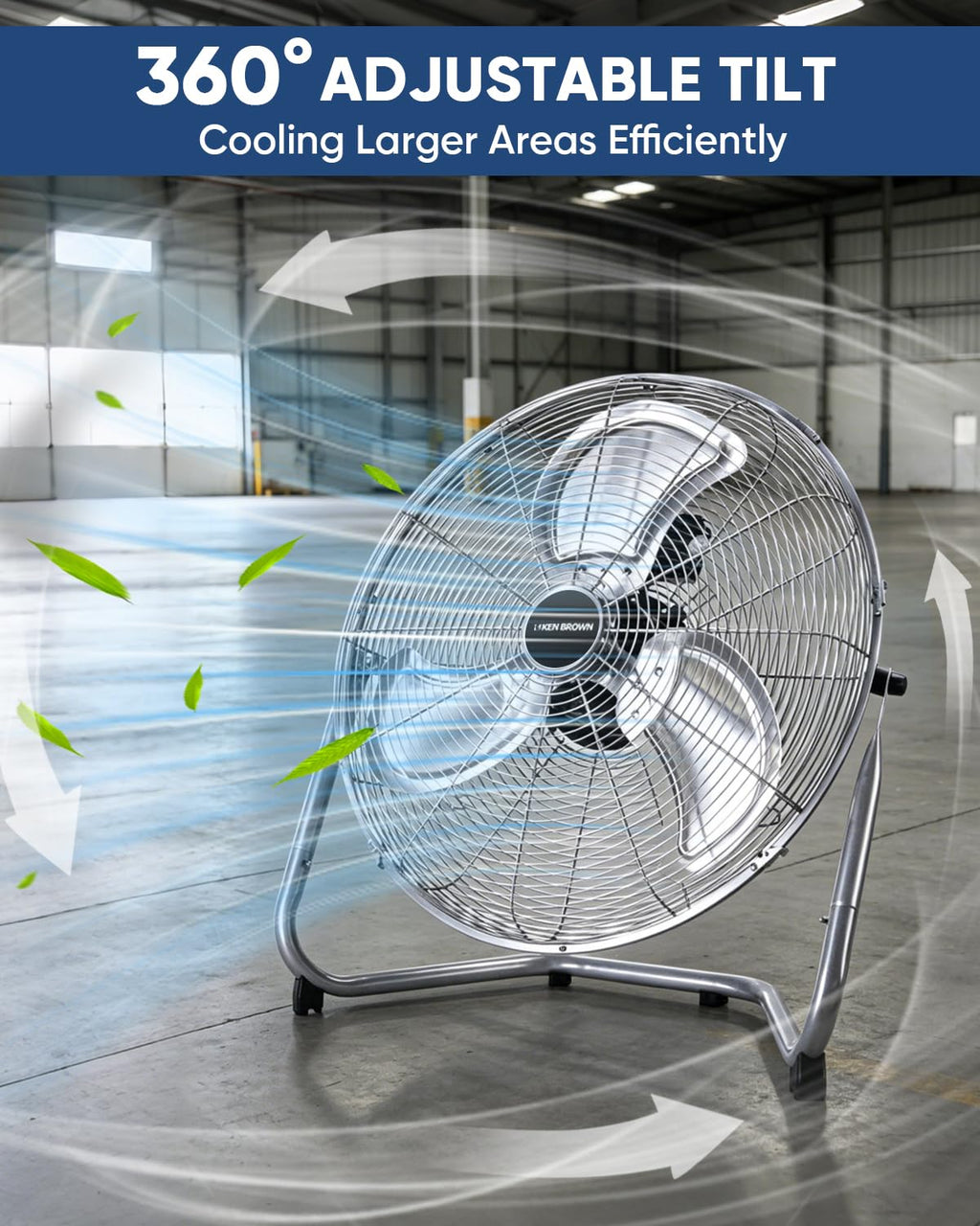 20 Inch 3 Speed Metal Industrial Fan K353