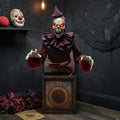 5 Ft. Skeleton Clown Halloween Decoration R717535