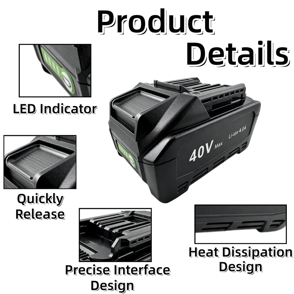40V 4.0Ah Battery 2 Pack Q53689