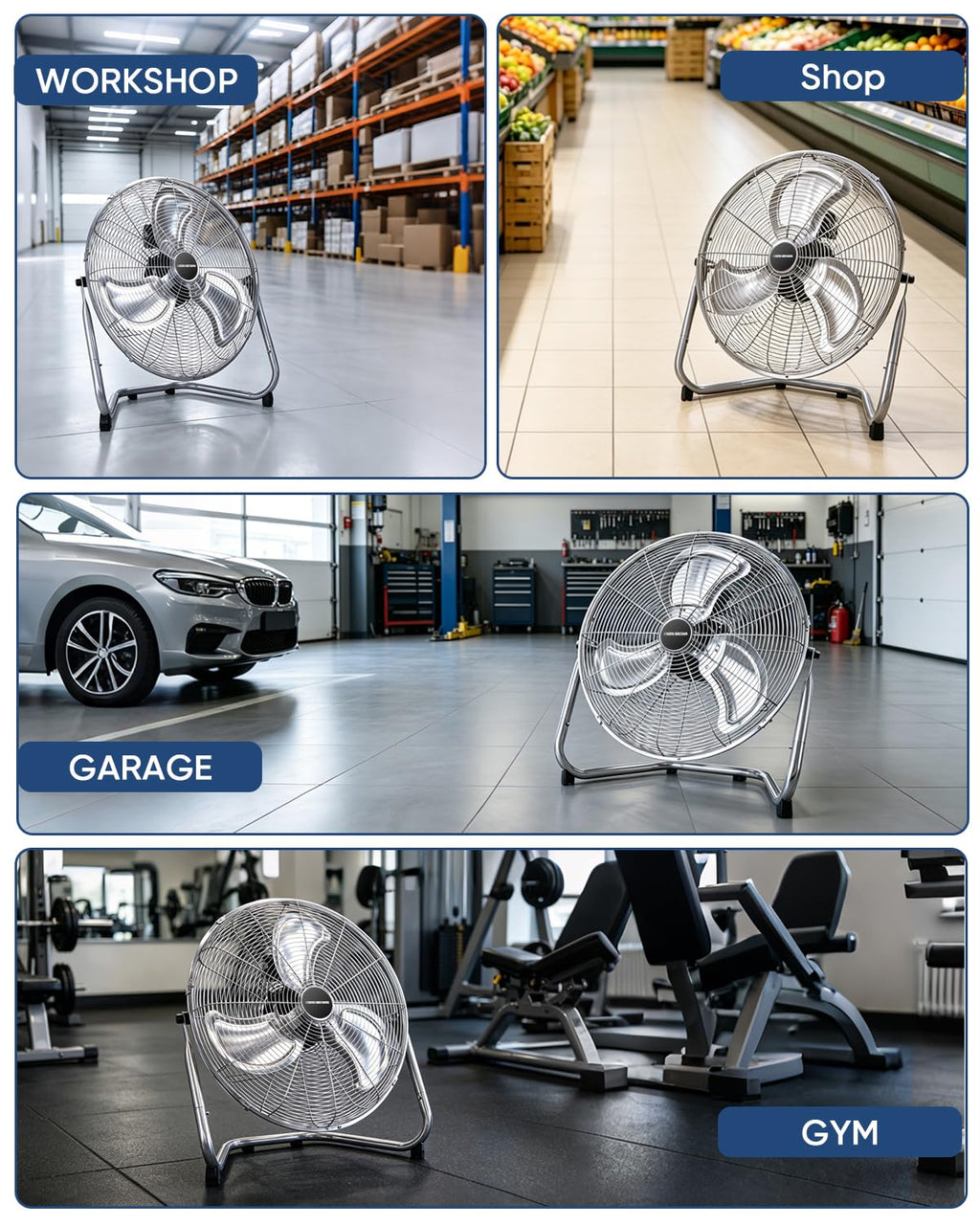 20 Inch 3 Speed Metal Industrial Fan K353
