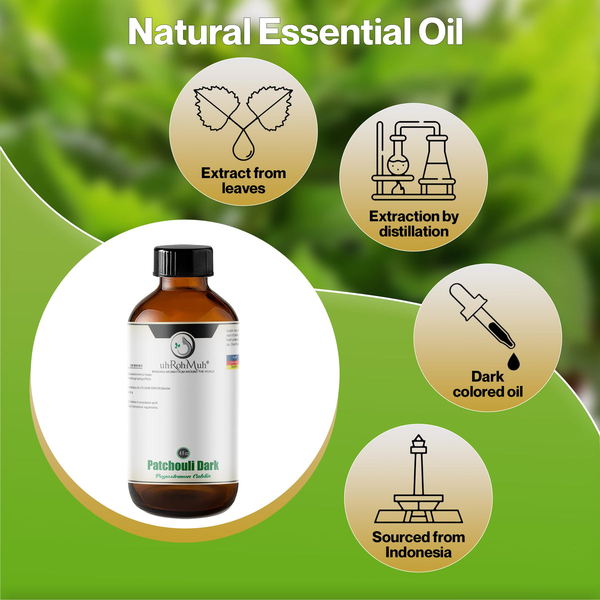 4 oz Dark Patchouli Essential Oil Q1712