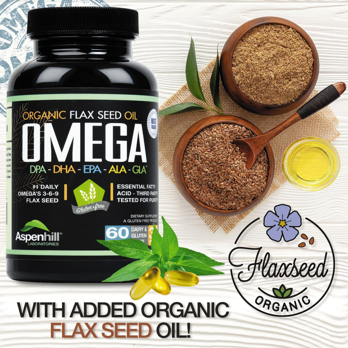 Wild Caught Omega 3 Fish Oil 2400 mg 60 SoftGels W3153
