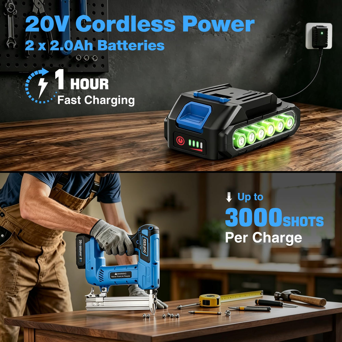 Cordless Brad Nailer Stapler C9624