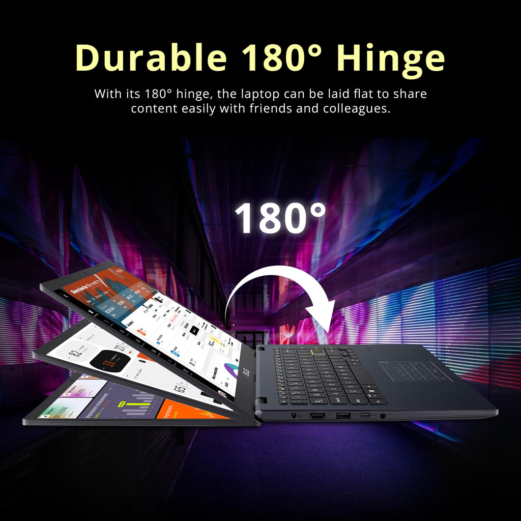 14" FHD Laptop, Intel Celeron N4500, 4GB RAM, 224GB Storage, Quiet Blue R6594