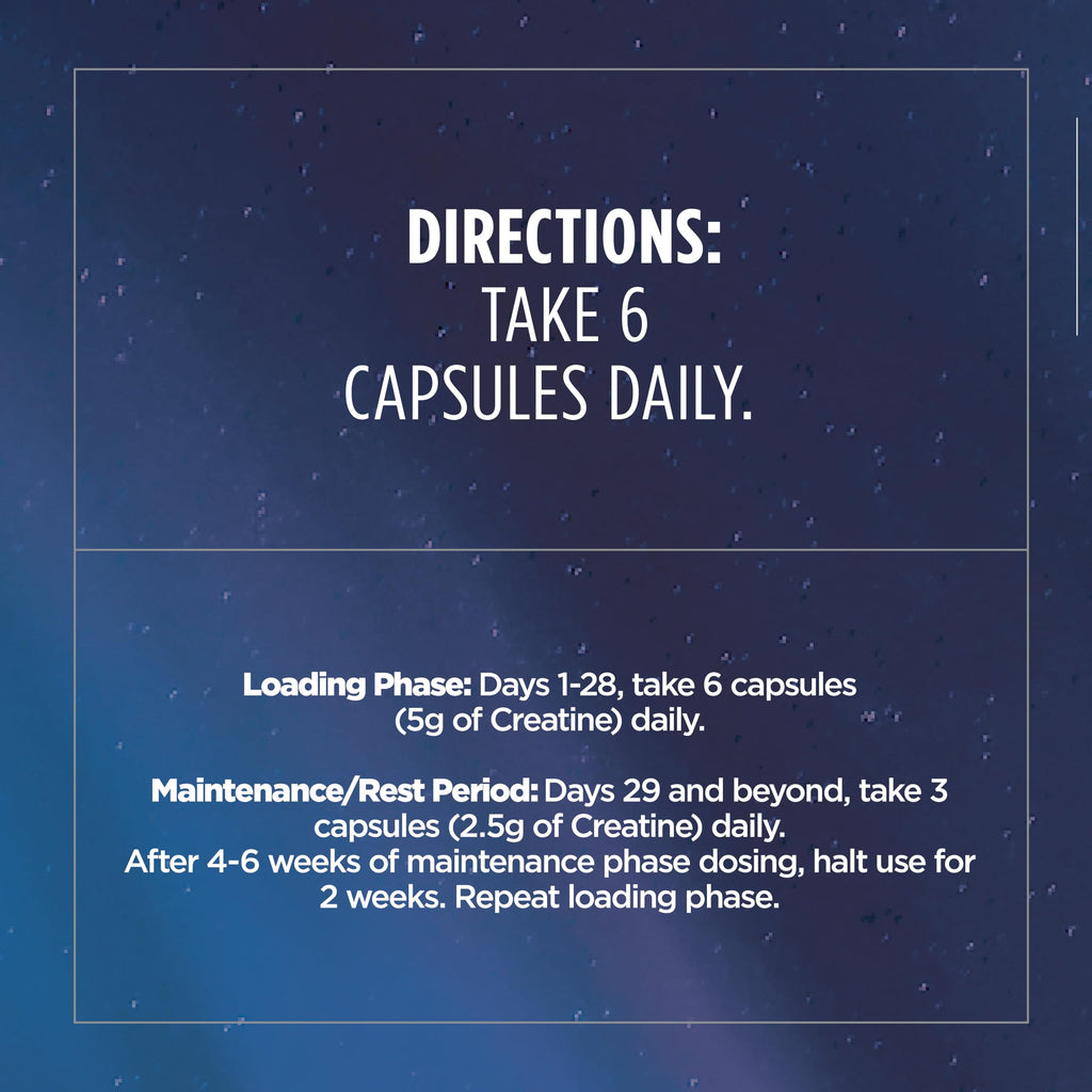 Micronized Creatine Monohydrate Capsules, 5g, Unflavored, 180 Pills T516