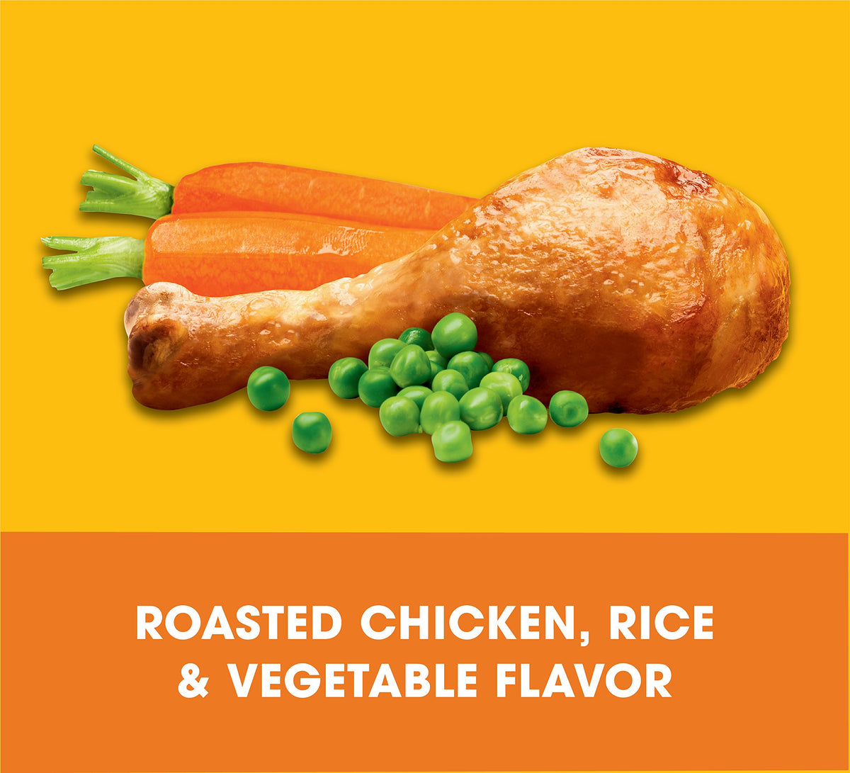 Adult Dry Dog Food Roasted Chicken Rice & Vegetable Flavor Kibble 16 lb. Bag W6552