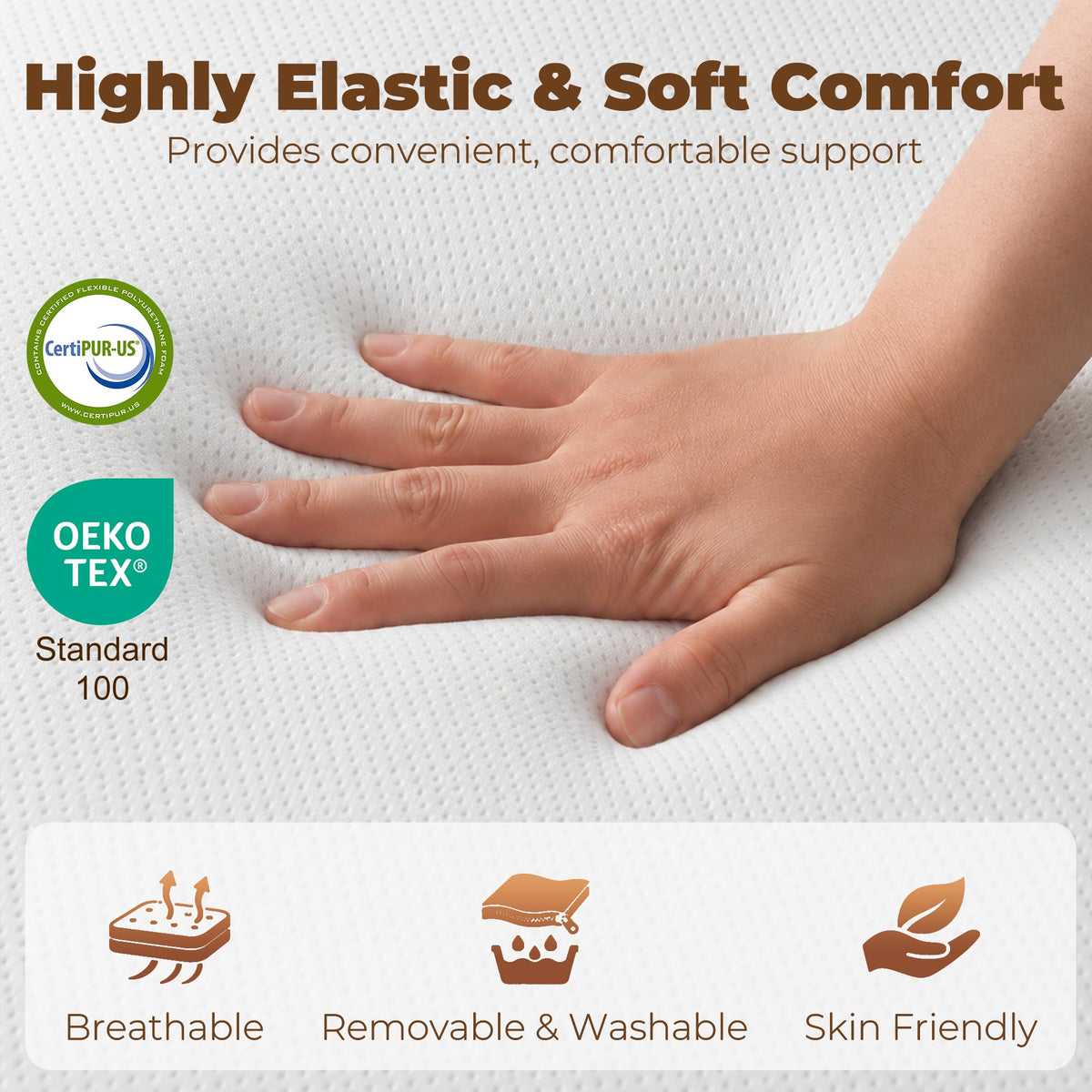 6 Inch Memory Foam Queen Trifold Mattress P169551