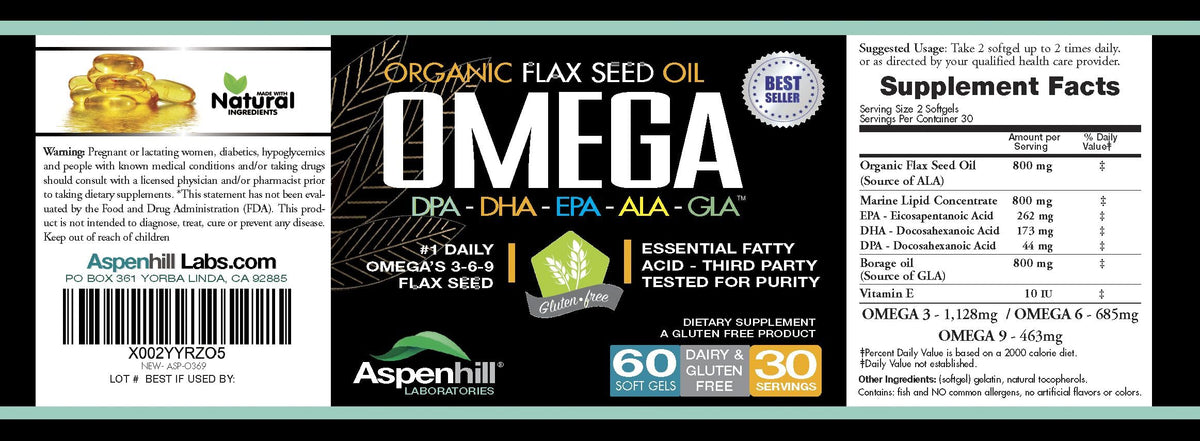 Wild Caught Omega 3 Fish Oil 2400 mg 60 SoftGels W3153