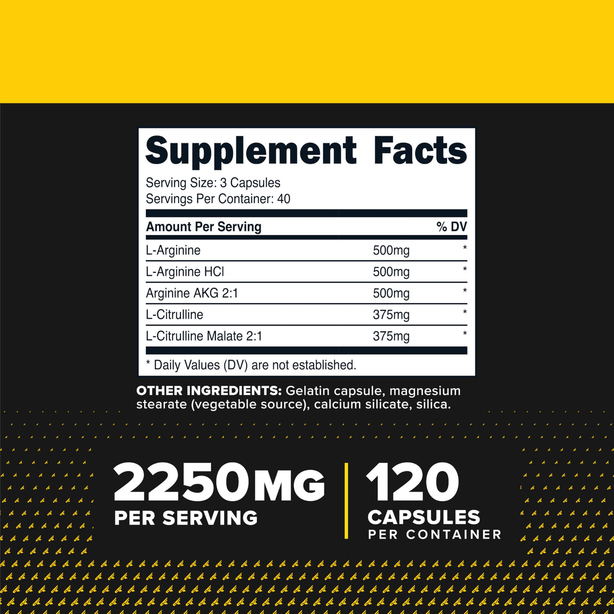 Nitric Oxide Booster 120 Capsules F461