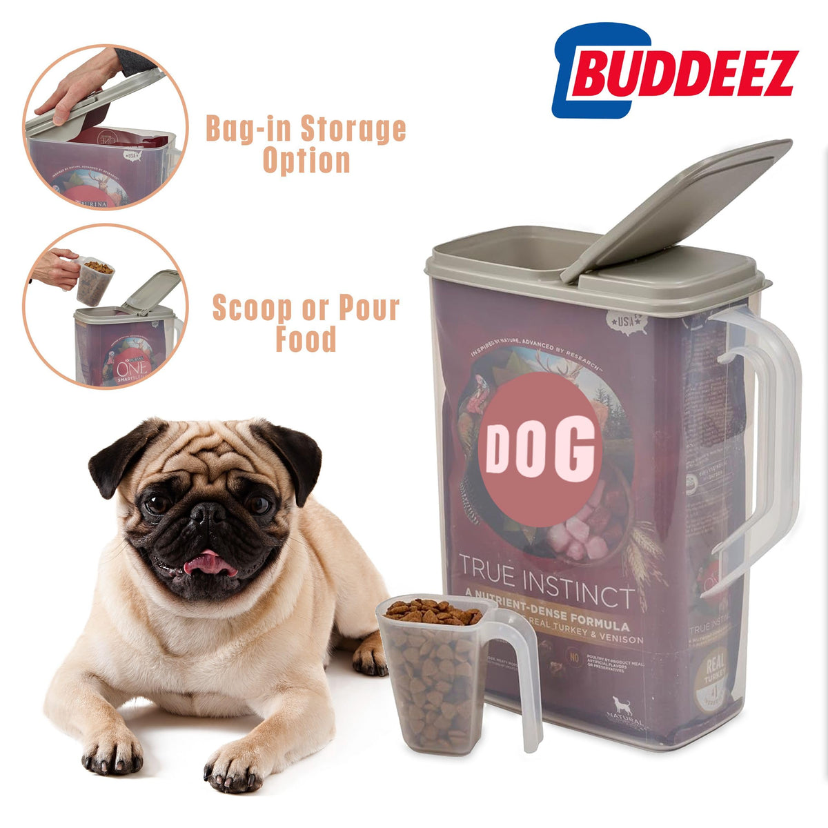 8 Quart Pet Food Storage Container with Scoop Q8035