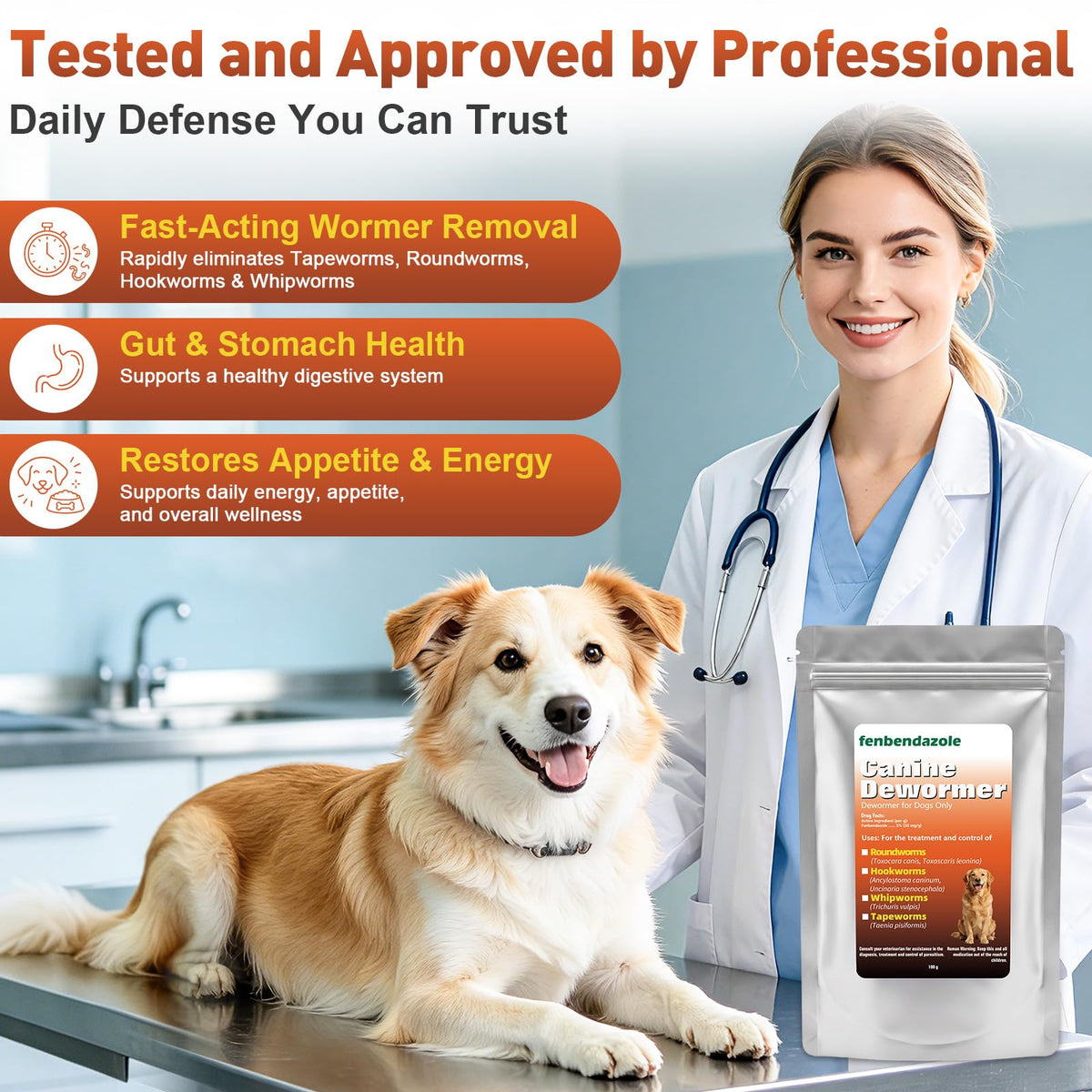 Dog Dewormer 100g B92614