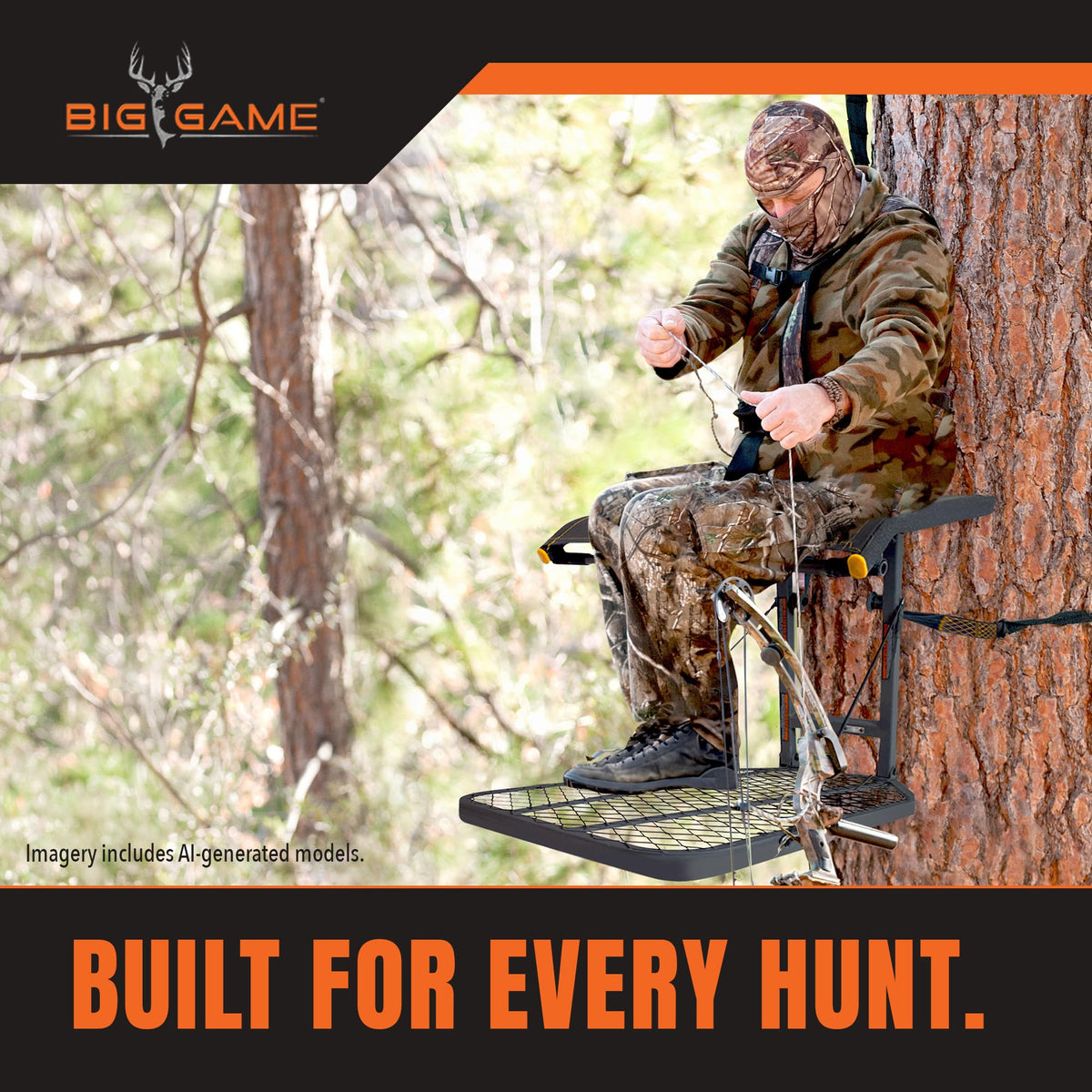 1-Person Hang-On Treestand with Seat A910848