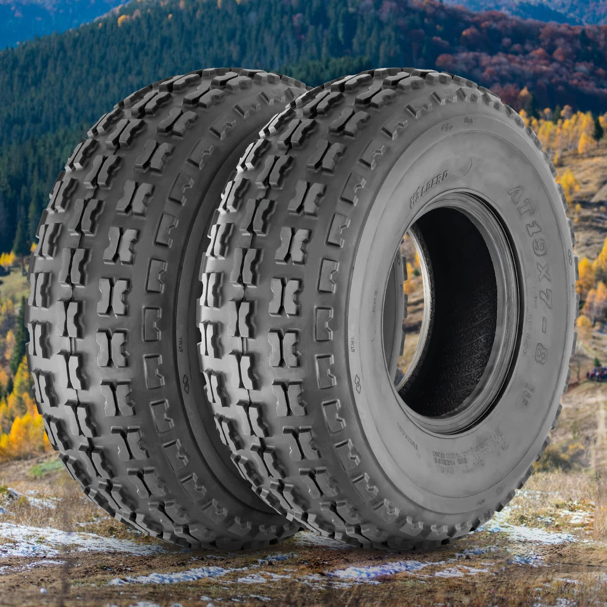 19x7-8 ATV Tires Set of 2 Tubeless All Terrain J5278