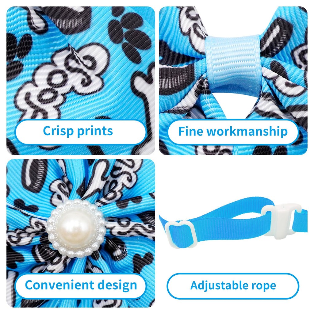 120PCS Dog Bows Collar Flowers and Bowties Grooming Accessories S663