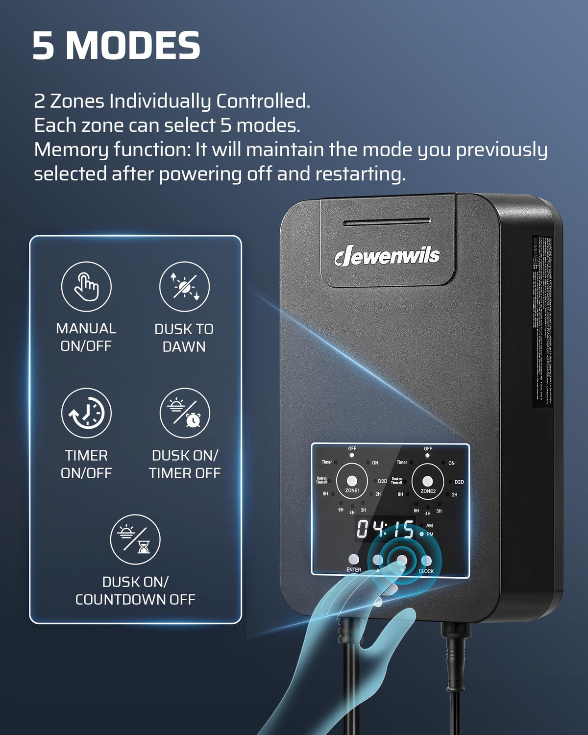 200W Low Voltage Landscape Transformer with 2 Zones K930
