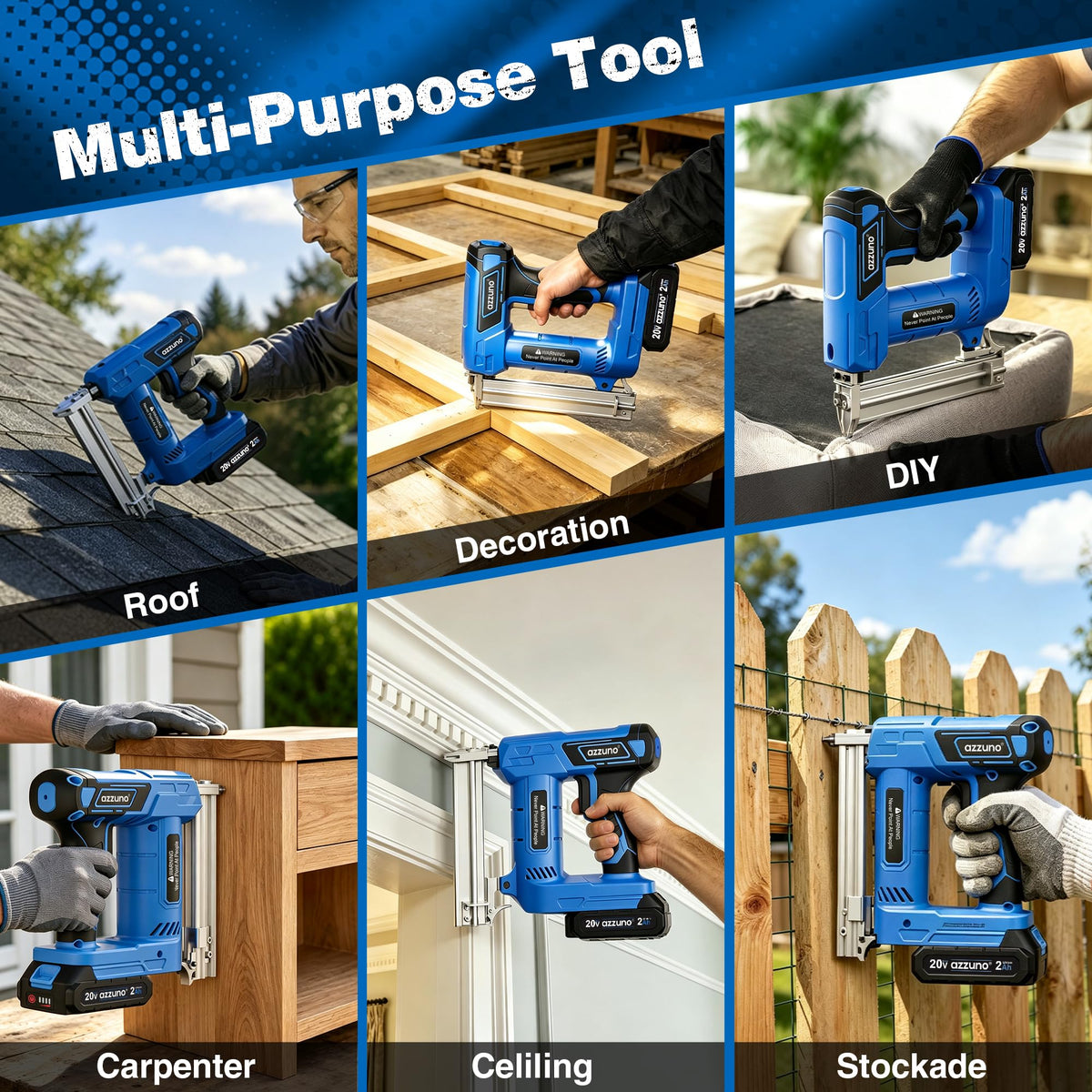 Cordless Brad Nailer Stapler C9624