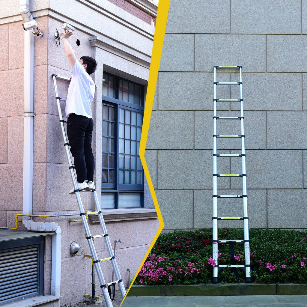 Aluminum Telescopic Ladder with Hooks R4184